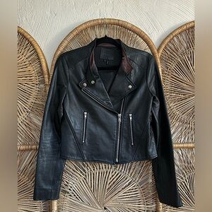 Paige Bevan Leather Moto Jacket